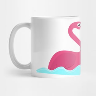 swimming flamingo Mug